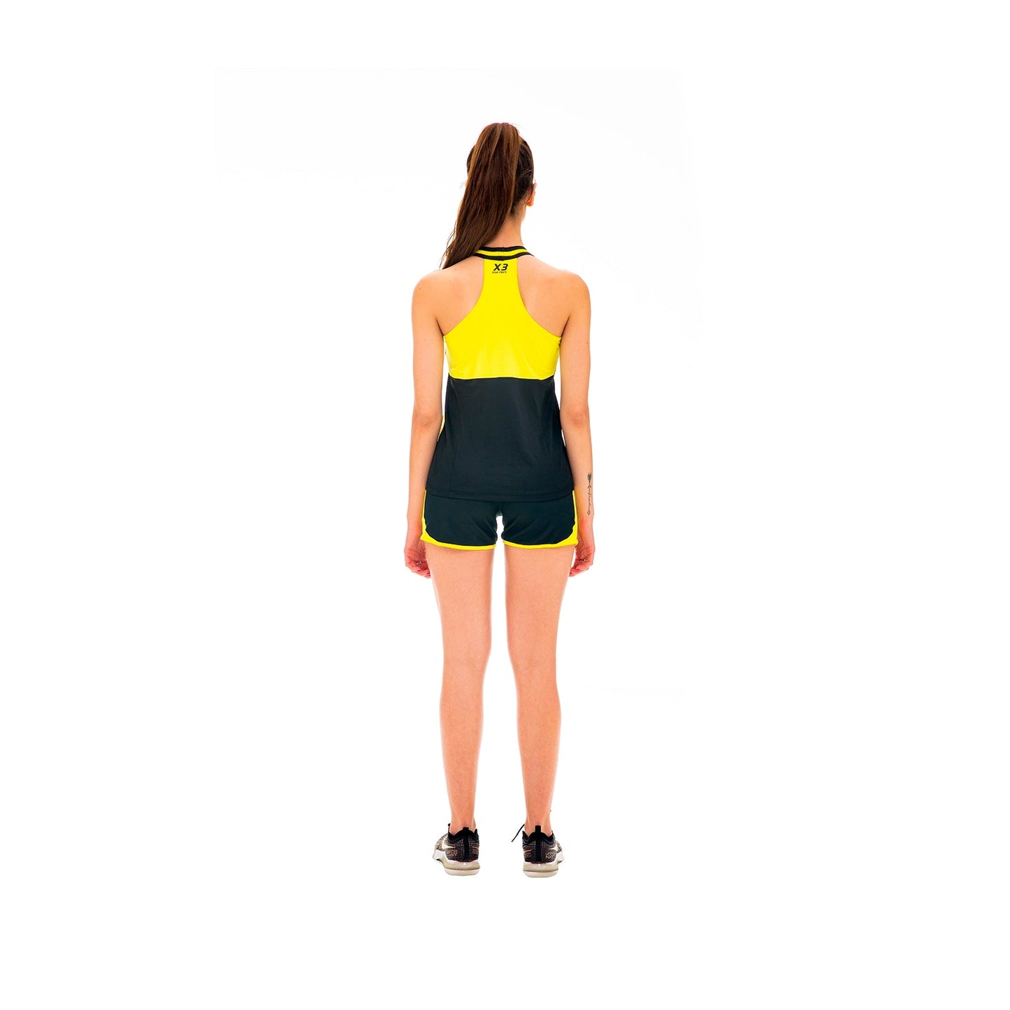 FINLANDIA Camiseta sin mangas negra para mujer