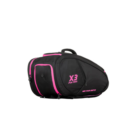 BAHIA Borsone Nero/Fucsia