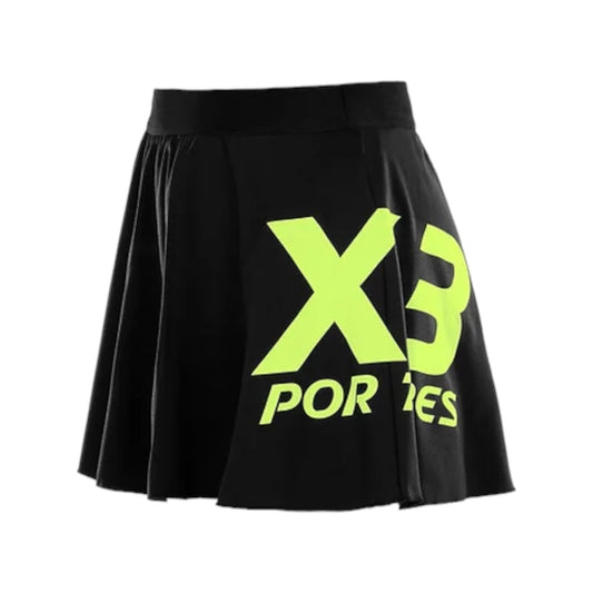 Falda Torreón Negra y Amarilla