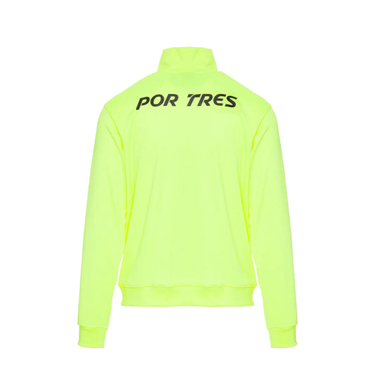 ITALIA Giallo Fluo- Giacca full zip in trincerato- mid season