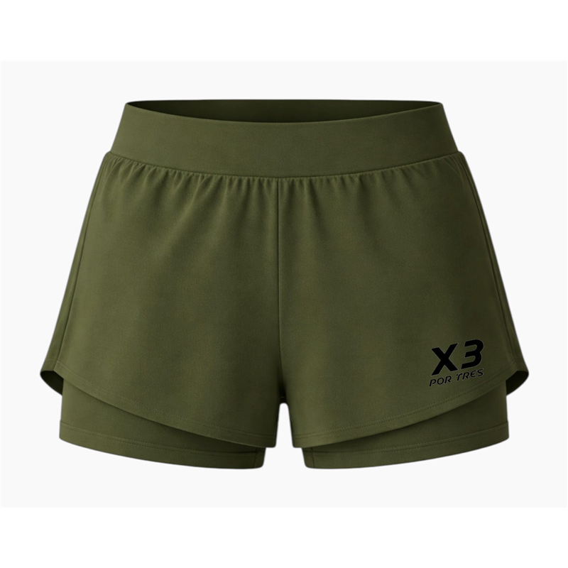 Jaen Pantaloncino Donna Verde Militare